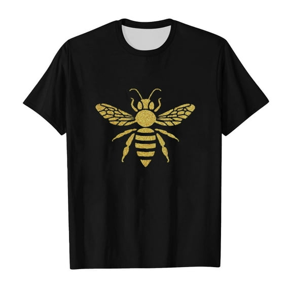 MIXUE Toddler Girls Tops & T-Shirts Cartoon Print Round Neck Short Sleeve Casual Pullover Tee Shirts Sportwear,Black,3-4 Years