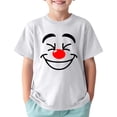 thumbnail image 1 of MIXUE Toddler Girls Tops & T-Shirts Kids Children Cartoon Print Crew Neck Short Sleeve Sports Casual Comfortable Tops Pullover T Shirts Daily-Wear,White,6-7 Years, 1 of 4