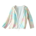 thumbnail image 1 of MIXUE Tween Girls Tops & T-Shirts Summer Sun Gradient Print Round Neck Long Sleeve Breathable Loose Casual Tee Shirts Sportwear,Multicolor,11-12 Years, 1 of 1