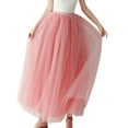 thumbnail image 1 of MIXUE Women Skirts Mesh Layered Midi Long Tutu High Waist Elastic Belt Mesh Party Tulle Puffy Skirts Carnival Party Casual Skirts, 1 of 3