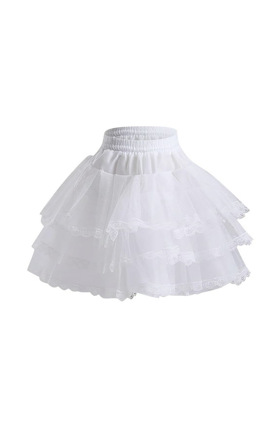 Women Skirts Short Length Petticoat Above Knee Princess Puffy Layered Underskirts Fluffy Ballet Party Carnival Tutu Skirts