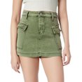thumbnail image 1 of MIXUE Womens Skirts Solid Color Slim Fit Distressed Denim Stylish Bodycon Cargo Jean Mini Skirt Activewear,Green,XL, 1 of 6
