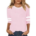 thumbnail image 1 of MIXUE Womens Summer Tops Solid Color Round Neck Long Sleeve Casual Fashion Shirts For Women Tshirts Outwear,Black,M, 1 of 4