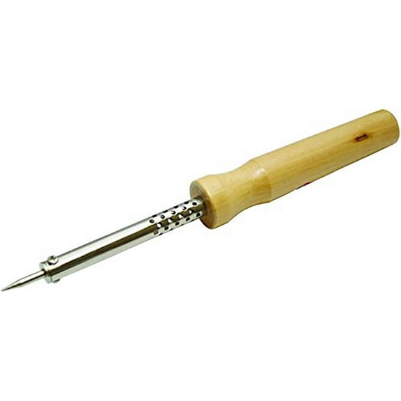 MIYAKO 30 Watt Soldering Iron with Heavy Duty Ceramic Heater, High-Performance Torch Style Welder with Wood Handle and Replaceable Tip (74B30)