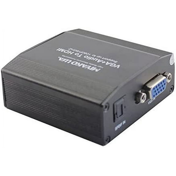 MIYAKO HDMI Converter to VGA + SPDIF & R/L support Audio with AC Power (M-277)
