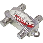 Miyako 3-Way Coaxial Cable Splitter 5-2400MHz, RG6 Compatible, for Satellite/Cable and Internet, CATV Antenna
