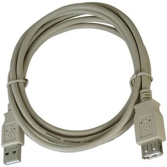 MIYAKO USB 2.0 Extension Cable - A-Male to A-Female - High-Speed Multi-Shielded 6 Feet