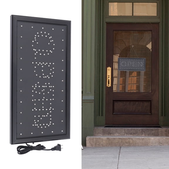 MIYIOKON 110V Open Closed Led Sign, LED Sign Board, Business Sign Light, Shop Bar Neon Lamp, 19*10*1.18in