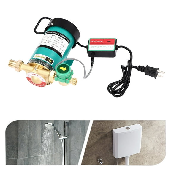 MIYIOKON 115V 120W Household Shower Booster Pump, Automatic Boost Water Pressure Pump, IP45 Protection Level