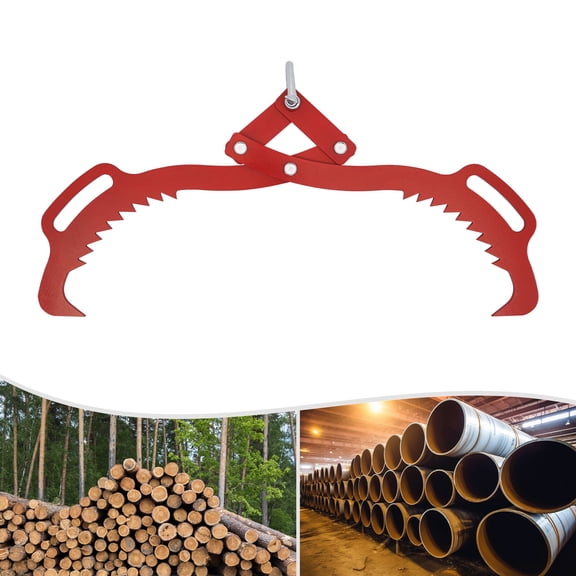 MIYIOKON 25inch Carbon Steel Log Lifting Tong Claw Hook, 2204.6 lbs Heavy Duty Grapple Timber Claw Hook