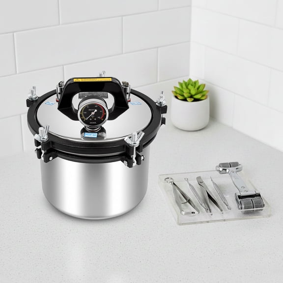 MIYIOKON 8L 110v Lab Autoclave, Portable Steam Autoclave for Lab Equipment, Culture Medium, Glassware