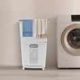 thumbnail image 1 of MIYIOKON Multi-layer Laundry Basket on Wheels, PP Clothes Storage Basket with Detachable Baskets, 2-layer, 1 of 18
