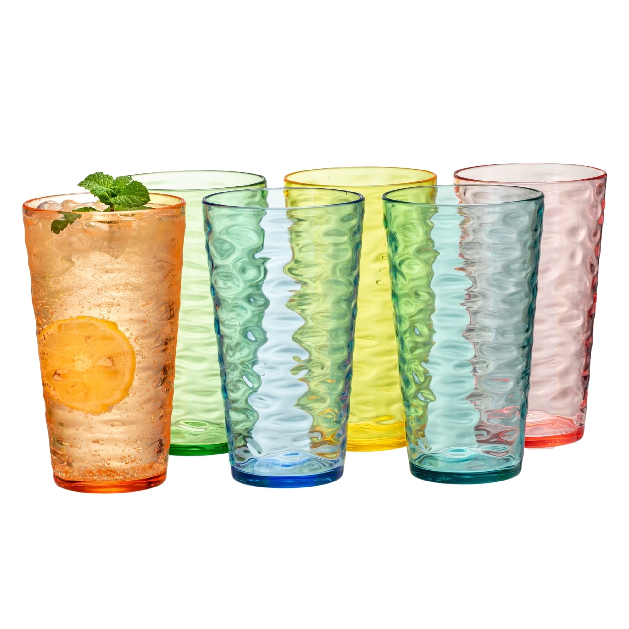 4-Pack Acrylic Margarita Glasses - 13.5 Oz Shatterproof Cocktail Cups For Pool Parties & Outdoor Entertaining