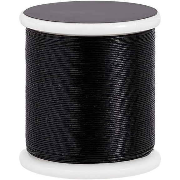 MIYUKI Beading Nylon Thread B 330 DTEX/0.203mm/0.008" for Seed Beads #12 Black 0.16mm 55 yards(50 meters)/roll Nylon
