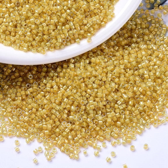 MIYUKI Delica Beads Cylinder Japanese Seed Beads 11/0 (DB2041) Luminous Honeycomb 1.3x1.6mm Hole: 0.8mm about 2000pcs/10g