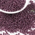 thumbnail image 1 of MIYUKI Round Rocailles Beads Japanese Seed Beads (RR313) Cranberry Gold Luster 8/0 3mm Hole: 1mm 422~455pcs/bottle 10g/bottle, 1 of 5