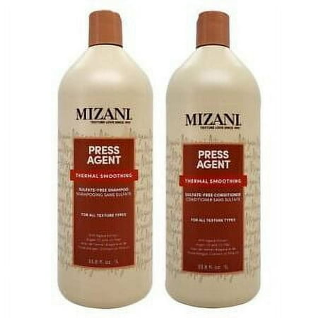 MIZANI Press Agent T/S Sulfate Free Shampoo & Conditioner 33.8oz