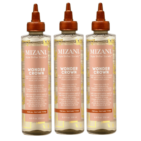 MIZANI Wonder Crown Scalp Foaming Pre-Cleanse 6.8 Oz.(Pack of 3)