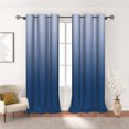 thumbnail image 1 of MIZHONA Blue Blackout Curtains for Living Room Gradient Window Curtain Set of 2,42"x108", 1 of 5