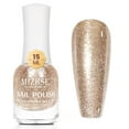 MIZHSE Glitter Nail Polish, Metallic Gold Nail Polish Air Dry Fast, 15