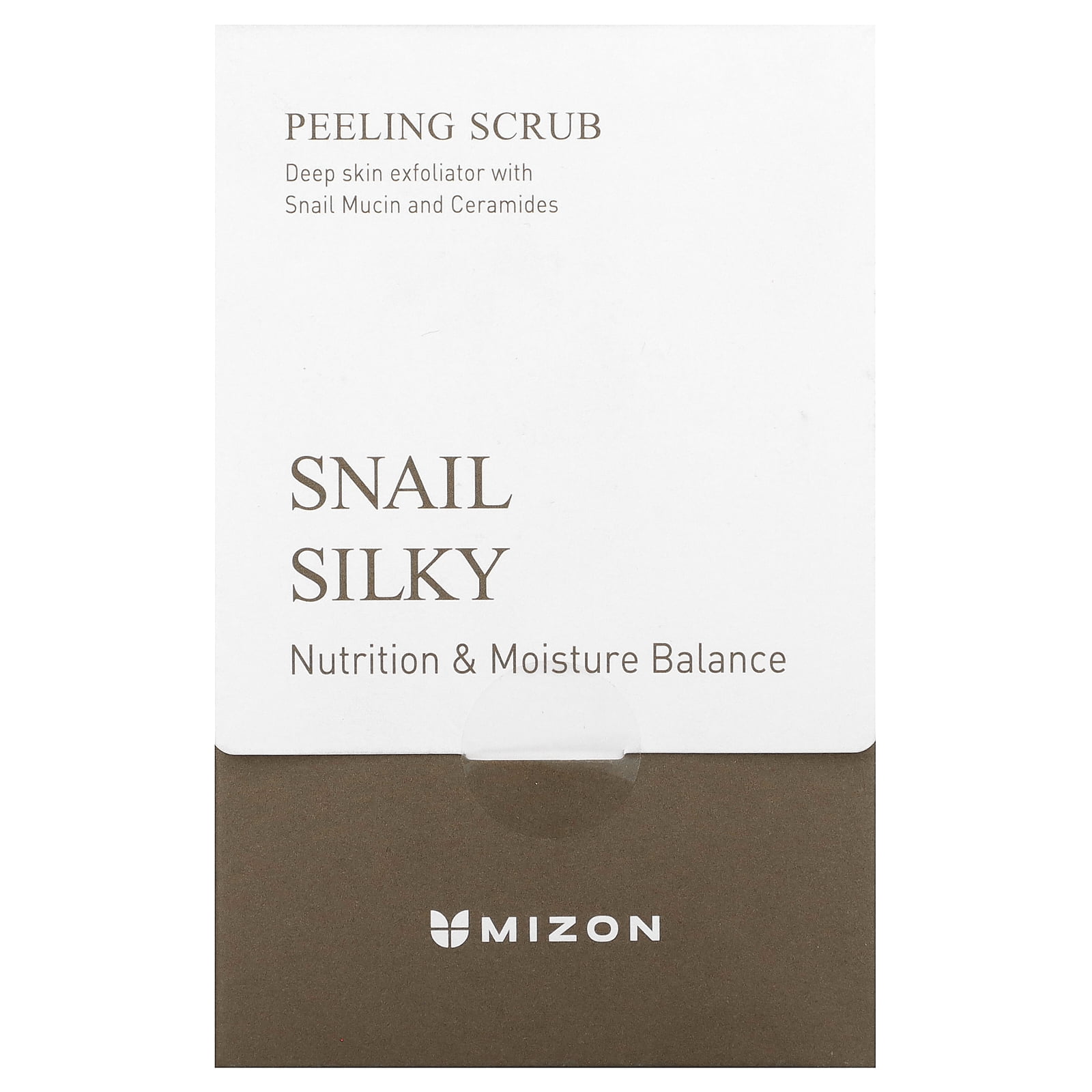 MIZON Peeling Scrubs with Snail Mucus, Baking Powder, and Ceramides, Gentle exfoliation, and Nourishment. (40 pouches / 7oz)