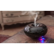 MIZU Aromatic Diffuser with Ultrasonic, LED Mood Light, Auto Shut-Off BLACK