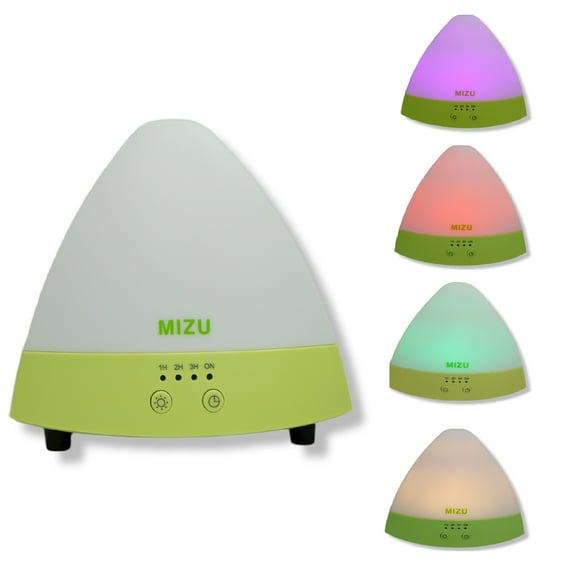 MIZU Pyramid Ultrasonic Aroma Diffuser with LED Mood Light & Color Changing, Multi-Color