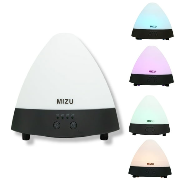 MIZU Pyramid Ultrasonic Aroma Diffuser with LED Mood Light & Color Changing, Multi-Color