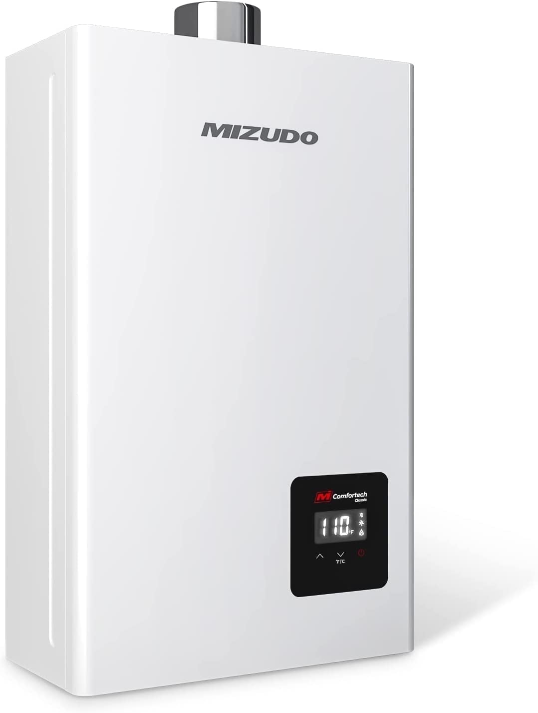 Mizudo Propane Gas Tankless Water Heater 100,000 BTU, Up to 4.3 GPM Instant Hot Water Heater LPG, Indoor Installation, CSA Certified, White