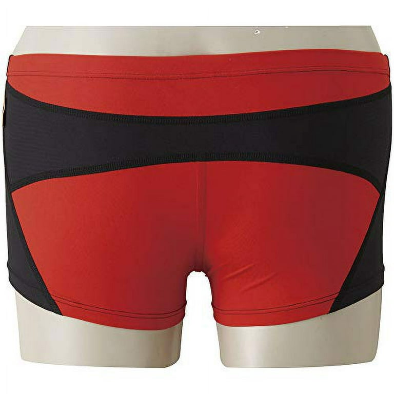 MIZUNO Competitive Swimsuit for Training Practice Men's Exercise Suit Short  Spats N2MB806196 Black x Red 