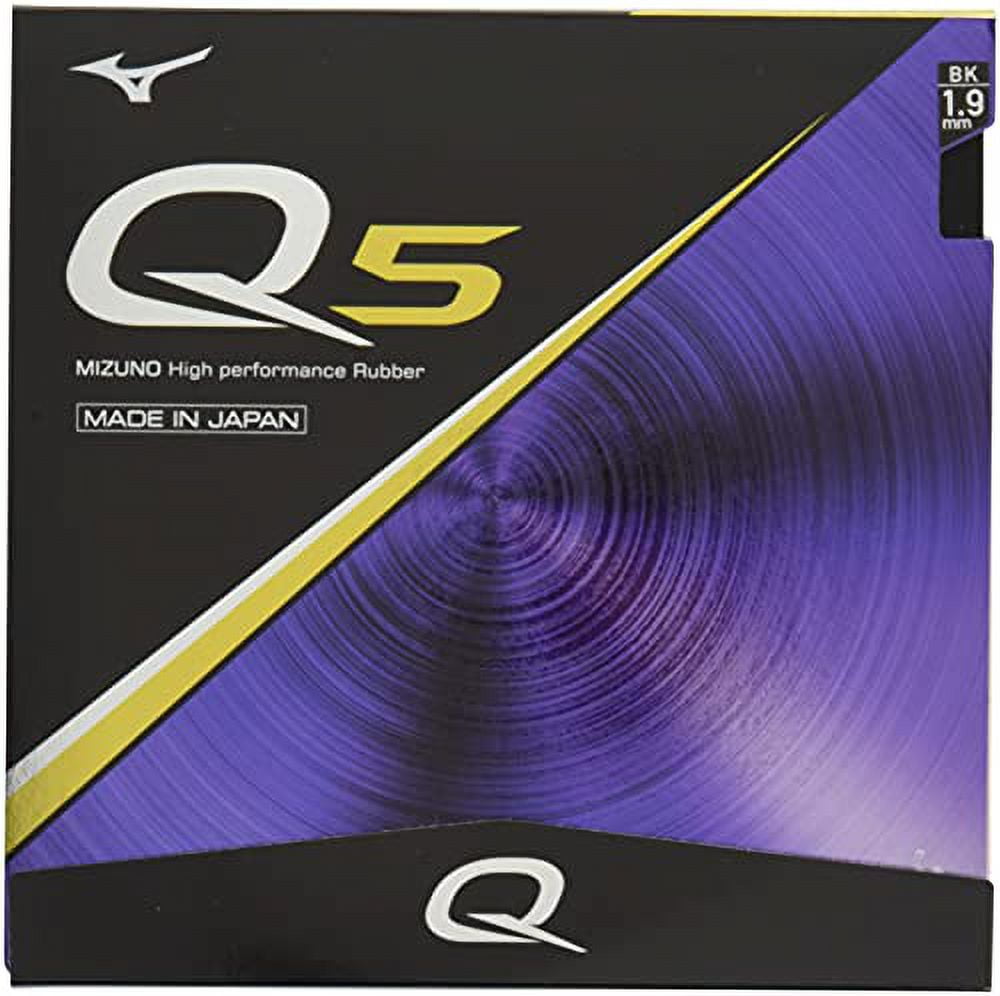 MIZUNO Table Tennis Rubber Q5 83JRT895 09 Black Thickness 1.9