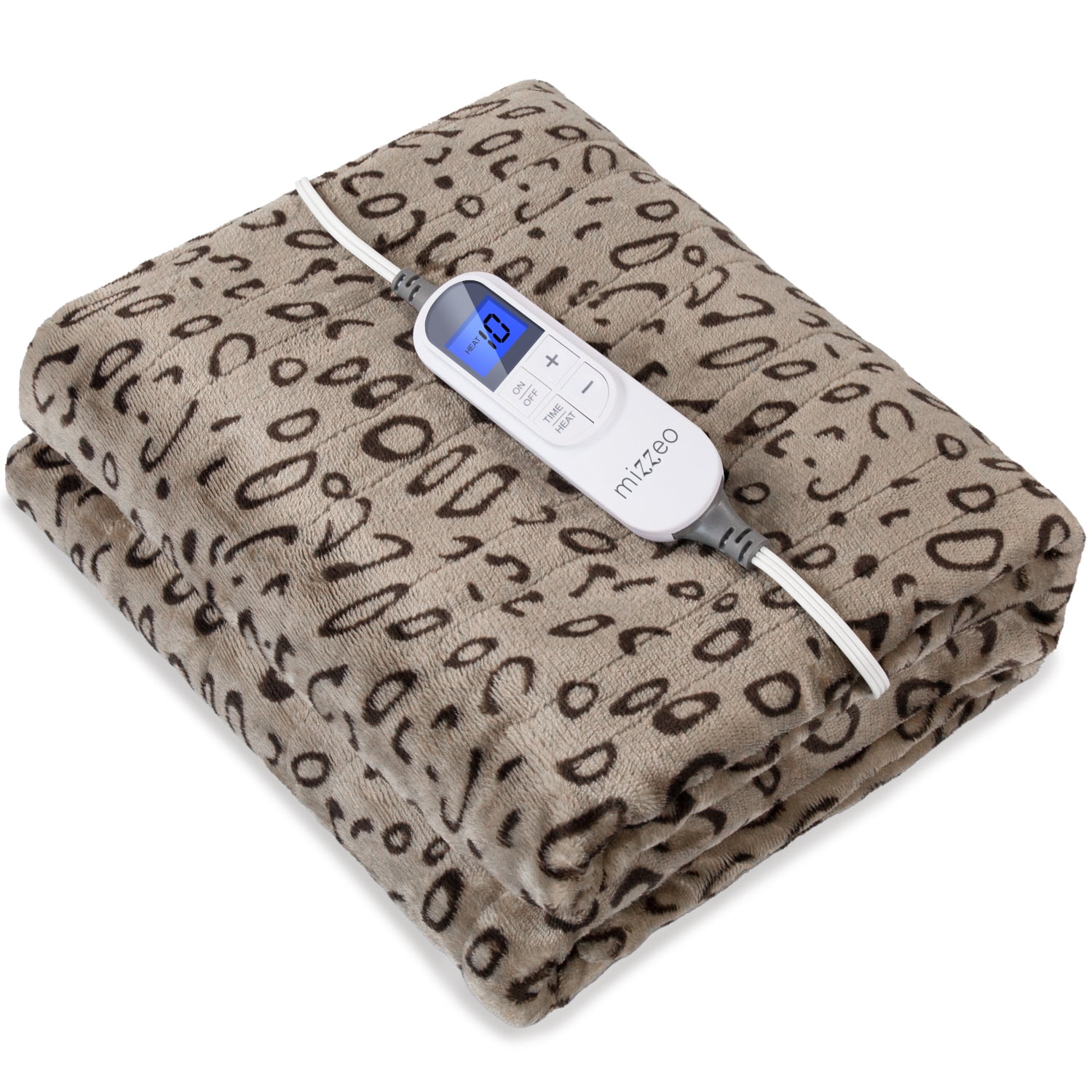 MIZZEO Electric Heated Blanket Throw 50" x 60" Full Body Size Fast