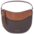 thumbnail image 1 of MIchael Kors Dover Large Half Moon Shoulder Bag Hobo Brown MK Signature, 1 of 5