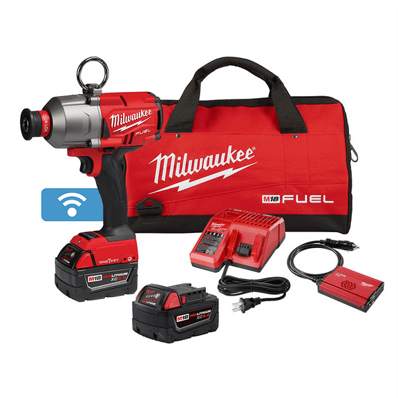 MIlwaukee M18 FUEL 7/16" HEX UTILITY HIGHT TORQUE IMPACT WRENCH W/ ONE-KEY KIT