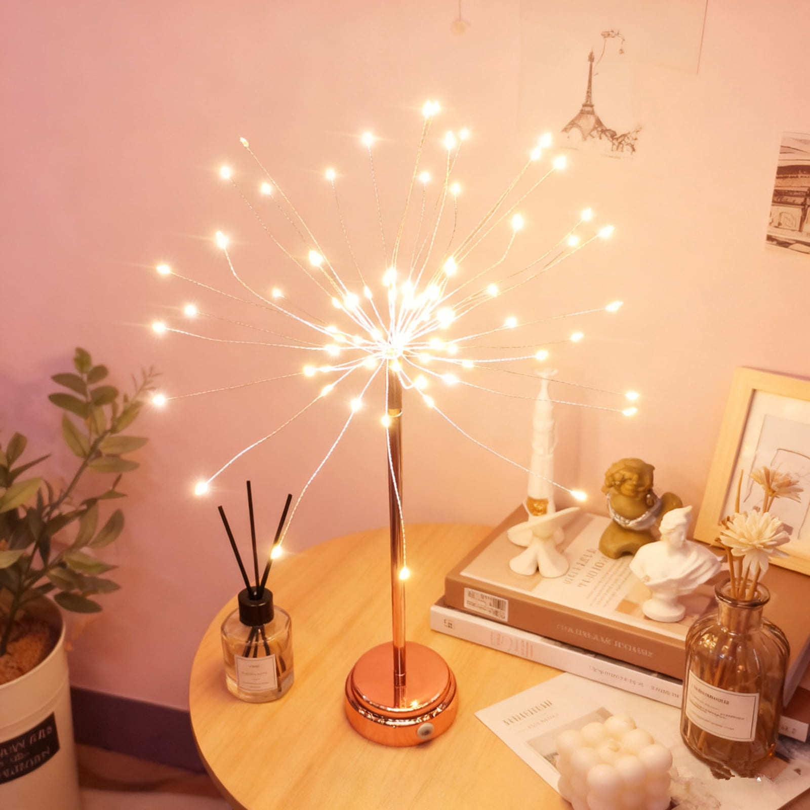 MInHoues 18.89" Fireworks Light Ornaments, Table Top Dandelion Lamp ...