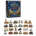 MInHoues 24 Days of British Landmarks Advent Calendar, 24Pcs 2D Acrylic ...