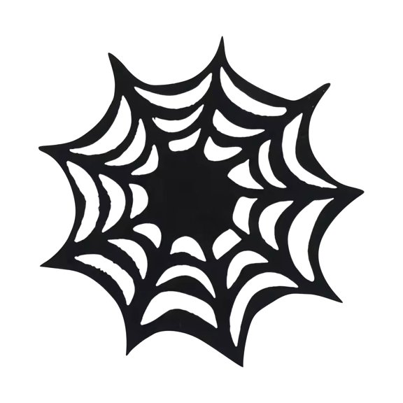 MInHoues 5Pcs Halloween Felt Table Coasters, Spider Web Pumpkin Shape Heat Resistant Non Slip Drink Mats, Fall Holiday Tabletop Decor for Indoor Party Kitchen Bar Supplies