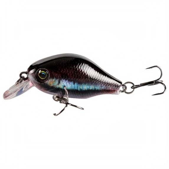 MInHoues Floating Crankbait Lure 2.17", Hard Plastic Fishing Bait with Treble Hooks, Realistic Wobbling Artificial Swimbaits for Bass and Panfish, Freshwater Saltwater Tackle