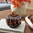 thumbnail image 1 of MInHoues Halloween Hand‑Blown Pumpkin Jar Candle, 8oz Farm Apple Pumpkin Scent Soy Wax Candle, Smokeless Aromatherapy Candle for Bedroom Autumn Decor & Holiday Present, 1 of 8