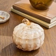 thumbnail image 1 of MInHoues Halloween Hand‑Blown Pumpkin Jar Candle, 8oz Pumpkin Cinnamon Roll Scent Glass Pumpkin Container Candle, Long Lasting Soy Wax Candle for Fall Home Table Decor Thanksgiving Gift, 1 of 9