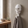 thumbnail image 1 of MInHoues Halloween Skull Head Wall Hook, 3D Printed Gothic Decor Utility Hanger, Multi-Purpose Craft Wall Mount Holder for Home, Kitchen and Entryway, White 1-Pack, 1 of 4