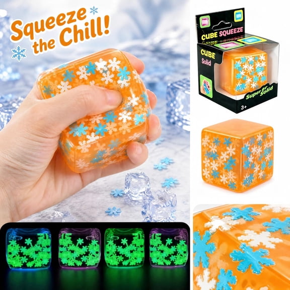 MInHoues Snowflake Slow Rising Stress Relief Squishy Sensory Fidget Toy for Kids and Adults Soft Anxiety Calming Desk Gift