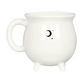 thumbnail image 1 of MInHoues White Witch Cauldron Ceramic Mug, Halloween Themed Cauldron‑Shaped Coffee Cup, Novelty Footed Witch Pot Mug for Home Office Drinkware Halloween Party Decor Holiday Gift, 1 of 7