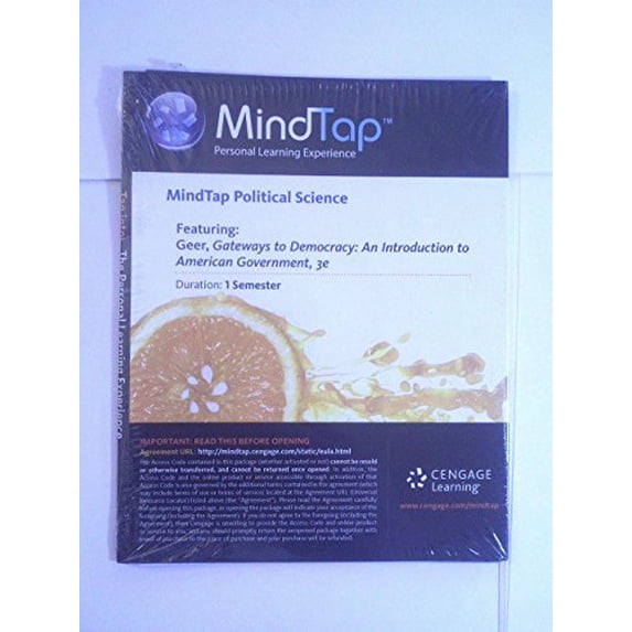 Pre-Owned MIndTap Mind Tap access code for Gateways to Democracy: An Introduction to American Government 3rd Edition Paperback