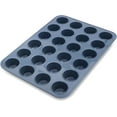 MIni 24 Cups Silicone Muffin Baking Pan & Cupcake Tray Nonstick Cake