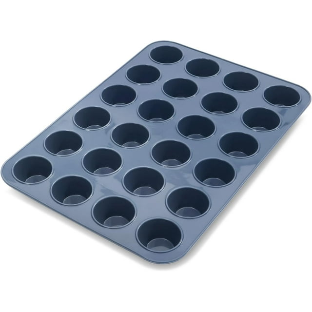 MIni 24 Cups Silicone Muffin Baking Pan & Cupcake Tray Nonstick Cake