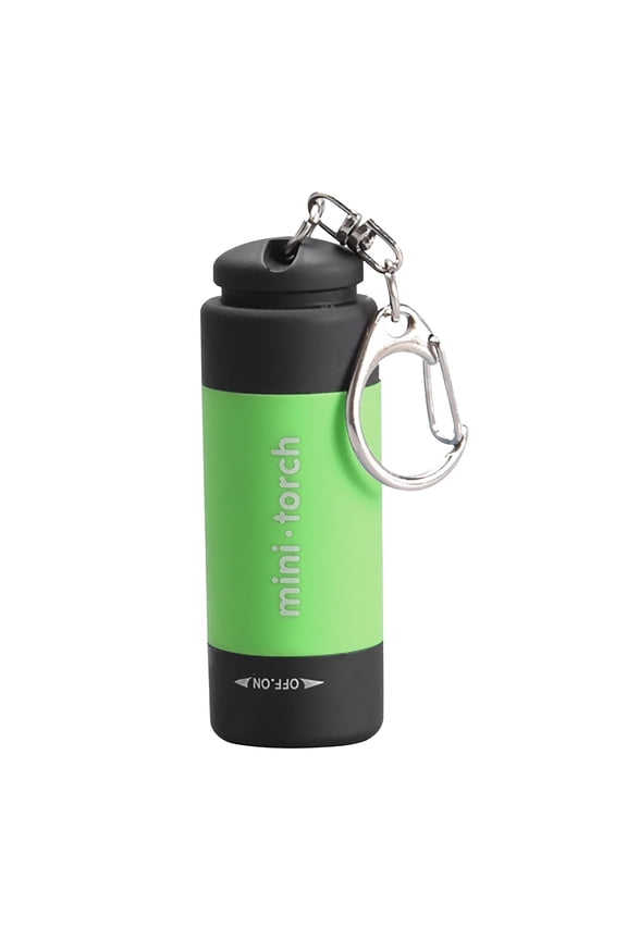 MIni LED Keychain Flashlight IPX3 Waterproof Pocket Torch with Carabiner USB Rechargeable Key Light for Night Walking Emergency Camping