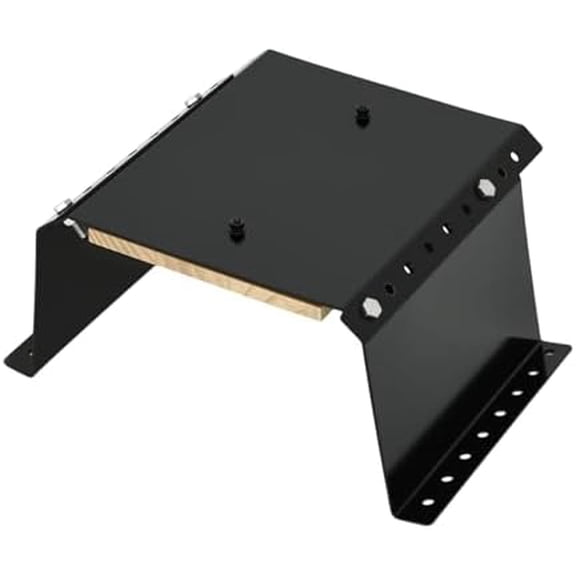 MJ-1-DP Jack Plate 4'' Setback Small Engine Jack Plates for Outboard Motor Up to 35 HP, Adjustable Jackplate with Wooden Mounting Block, Manual Add Distance Between Engine and Transom$$Watercraft