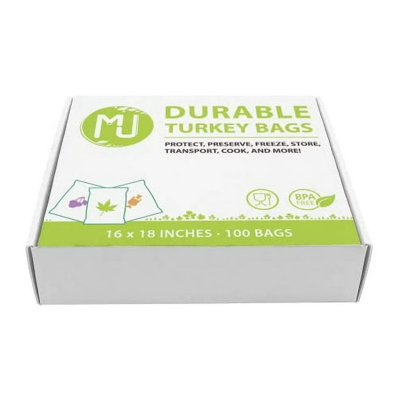 MJ 16" x 18" Nylon Turkey Bags 8g 100-Pack