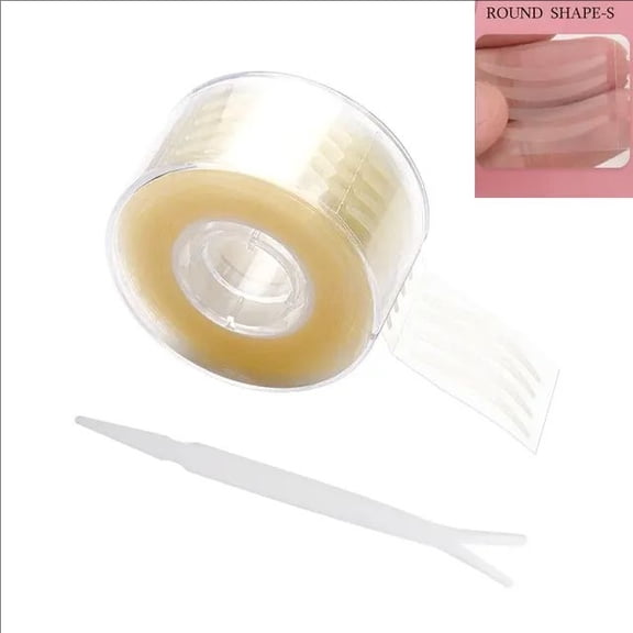 MJ 600 pcs Double Fold Eyelid Tape Sticker Invisible Lace Eyelash Self-adhesive Under Eye Lashes Shadow Patch Beauty Tool